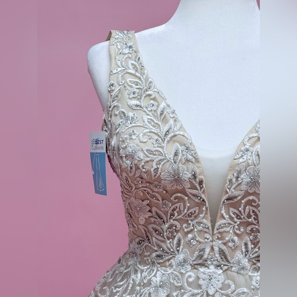 Gigi Designs Ivory/Nude Colored Gown - Picture 3 of 8